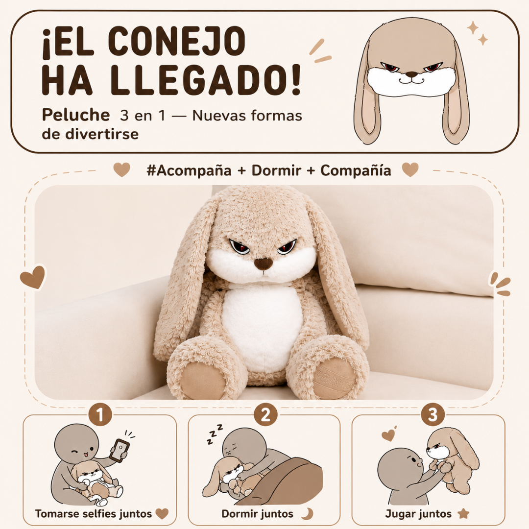 Peluche tierno y enojado