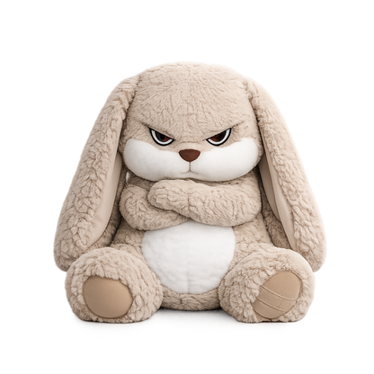 Peluche tierno y enojado